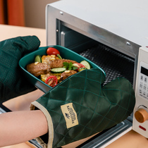 Light extravagant anti-burn glove oven microwave thickened thermal insulation gloves High temperature resistant anti-slip kitchen baking special
