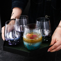 Personality trend glass home couple drinking water Cup Net red ins Wind tea cup coffee cup simple heat-resistant cup