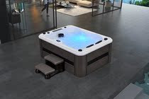 Mastercard bathroom outdoor free-standing acrylic large pool surfing constant temperature heating villa intelligent bubble massage cylinder