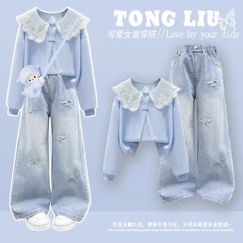 Girls' Spring Outfit Korean Style Children's Fashion Set Trendy Stylish 2026 New Model High-End Complete Children's Clothing Set Girls' Spring Outfit Korean Style Children's Fashion Set Trendy Stylish 2026 New Model High-End Complete Children's Clothing Set