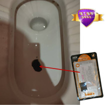 Ceramic toilet toilet is punctured and broken by stepping on without any fragments. Special aluminum foil tape for waterproof leak repair patch.