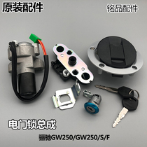 Applicable to Lichi GW250 set lock GW250 S F electric door lock ignition switch fuel tank lock seat seat lock full car lock