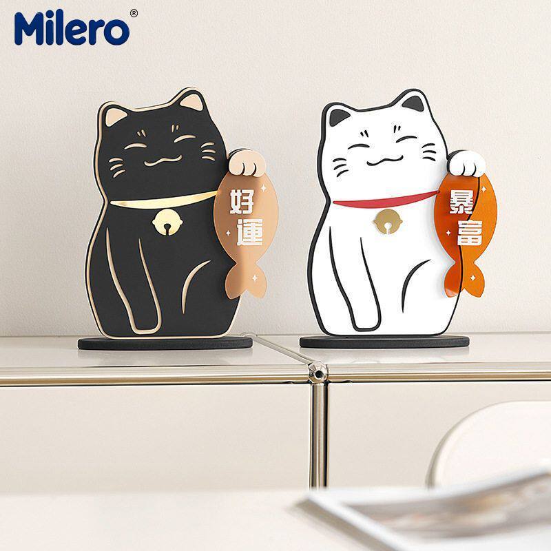 WOZOOM house квазикреативное украшение lucky cat аксессуары для дома открывающие подарки украшения домашнего ТВ-шкафа Изображение 1