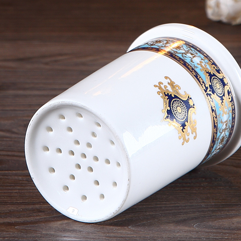 European ceramic chopsticks dobbin creative mouldproof household is worn pairs of chopsticks chopsticks box son drop tube rack in the kitchen