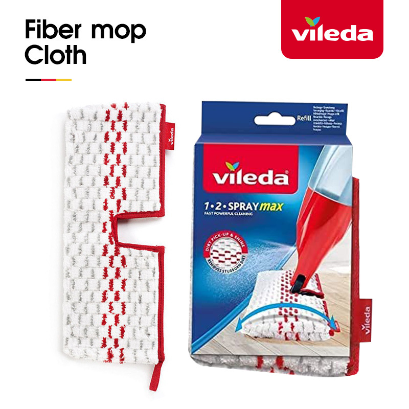 German Vileda Spray Double-Sided Mop Replacement Pack, Dry and Wet Dual-Use Lazy Mop Accessories