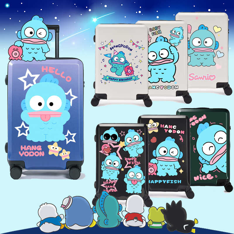 Hanton Ugly Fish Cartoon Trolley Case 26inch Travel Suitcase with Universal Wheels 20inch Luggage Cute Password Case 24 for Students Hanton Ugly Fish Cartoon Trolley Case 26inch Travel Suitcase with Universal Wheels 20inch Luggage Cute Password Case 24 for Students