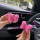 Cute pink bow car screen decoration ornaments
