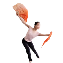 Apex Dance Fan Silk Scarf Shandong Yangko Taoli Cup Art Examination Repertoire Special Silk Dance Fan Performance Fan