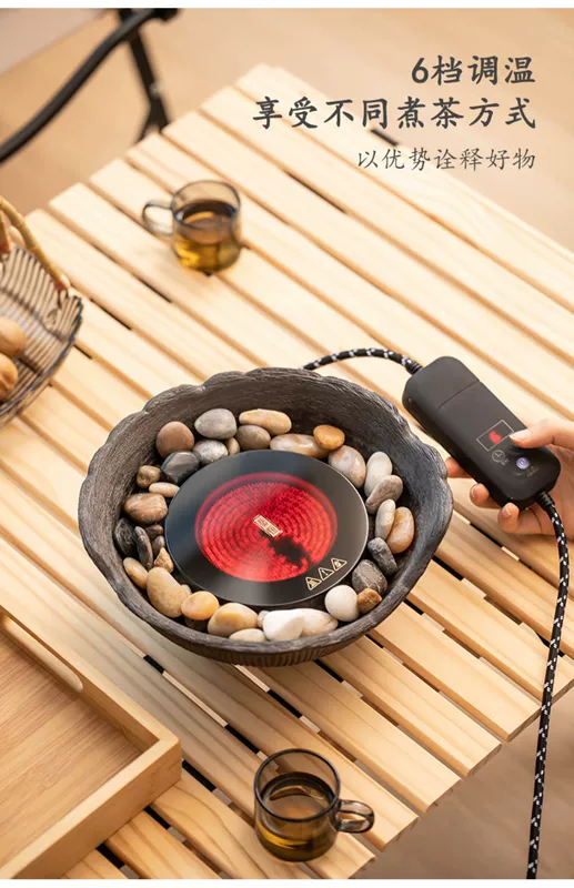 Mùa đông pha trà xung quanh bếp gia đình trong nhà bếp gốm điện rang bếp trà ấm đun nước Bộ có thể trà dụng cụ pha trà trọn bộ