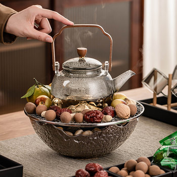 2026 New Model Tea Brewing Set for Home Use, Indoor Complete Set with Electric Ceramic Stove, Fire Stove, Tea Set, Glass Teapot