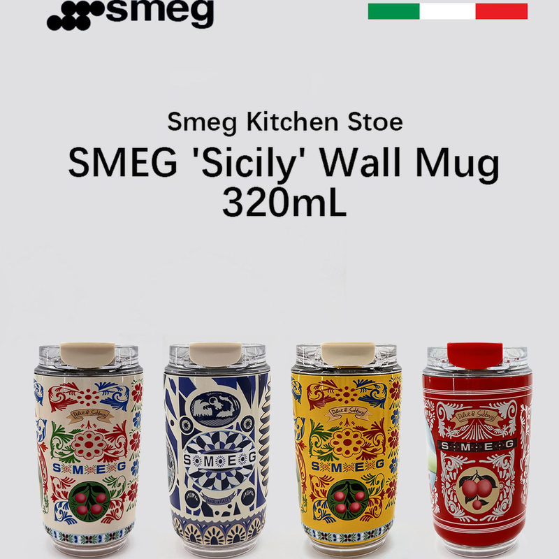 Smeg Sicily Limited Edition Coffee Cup 304 Stainless Steel High-End Portable Thermos Cup ins Smeg Sicily Limited Edition Coffee Cup 304 Stainless Steel High-End Portable Thermos Cup ins