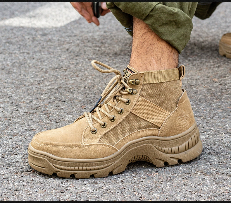 Labor protection shoes for men in autumn, anti-smash and puncture-proof men's shoes, steel toe caps, breathable welding steel plate construction site old insurance work shoes