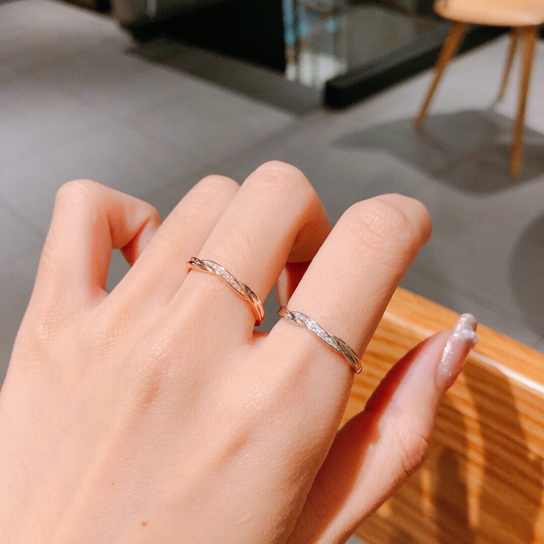 Hong Kong is born pure silver s925 Japan-ROK Chill Wind Nets Red Fashion Twist Numb floral ring female crowdsourced design 100 hitch