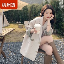 Suit jacket ins lukewarm wind small Western-style coat woman spring advanced senses temperament upscale Little Subspring Autumn Fried Street