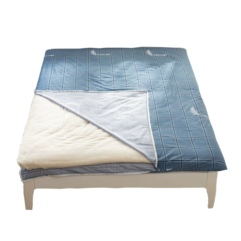 Cotton mattress cover with zipper for students, protective case, bedding