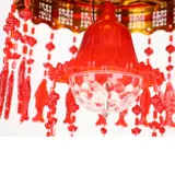 Китайская крутящаяся люстра, светодиодный уличный фонарь для беседки для ограждения, китайский стиль