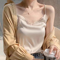 Hanging the vest female ice wire vest suspended with inner and chic design lace to bother the summer