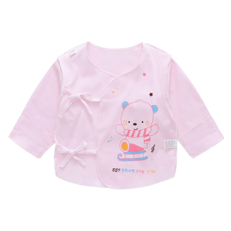 Sơ sinh nửa sau mùa hè quần áo cotton baby sư đầu trang đồ lót không xương quần áo trẻ em mỏng 0-3 tháng.