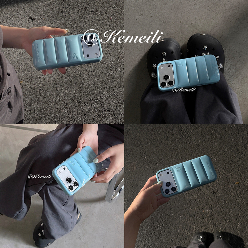 ins New Color High-End Cotton-Filled down Jacket Style Phone Case for iPhone 16 Pro Max, Soap Bread 15 Glossy Fashionable European and American Style 17 Pro Metal Anti-Drop Celebrity Phone Case ins New Color High-End Cotton-Filled down Jacket Style Phone Case for iPhone 16 Pro Max, Soap Bread 15 Glossy Fashionable European and American Style 17 Pro Metal Anti-Drop Celebrity Phone Case