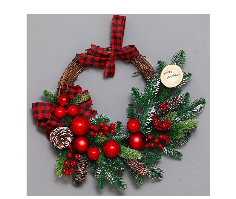 Decorative Ornaments Garland Rattan Circle Tree Door Wall Hanging Mall Hotel Lobby Glowing Scene Arrangement_voghion.com