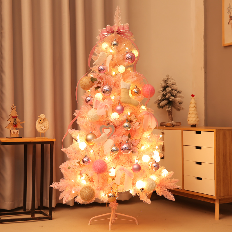 Christmas decorations 1 5 1 8 rice flour color Christmas tree net red shaking voice anchor window scene placement for home