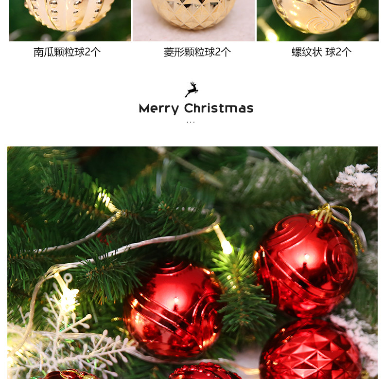 Christmas decorations, irregular-shaped painted Christmas balls, Christmas tree ornaments, accessories, shopping mall ceilings pic 6