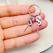 Mobile phone card extraction needle Dragon 12 zodiac 304 stainless steel mobile phone card extraction needle suitable for Apple and Android tablets