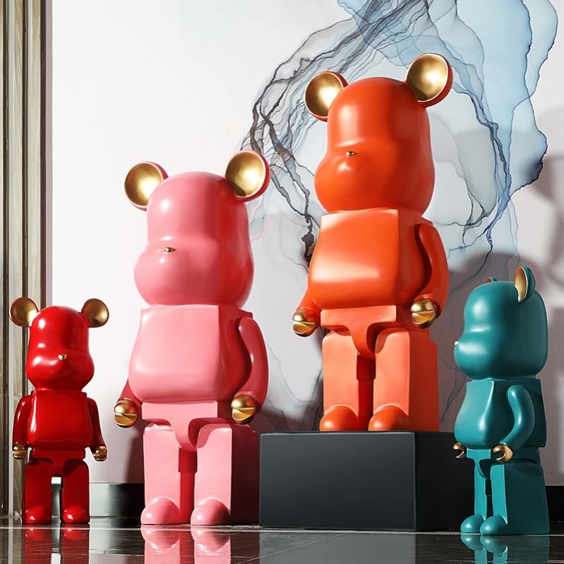 Floor-style large deposit money jar Small Bear Living room Decorative Pendulum with only the large paparazzi Guan Guan Deposit Money Silo