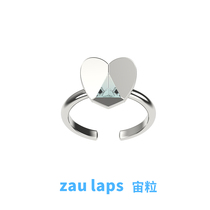 zaulaps Zealgrain LoveTears series Slime Slime joint loving standing water ring 925 silver opening