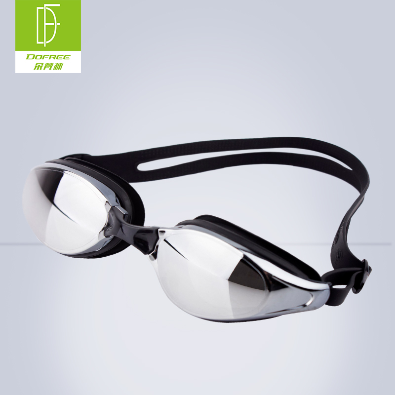 Duo Van Linn Coated Swimming Goggles HD Waterproof Anti-Fog Training Comfort Professional Swimming Goggles Bathing Cap Suit