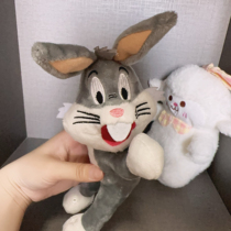 Plush doll gray Bugs Bunny pin cartoon cute childrens clothes pendant couple rabbit brooch new style