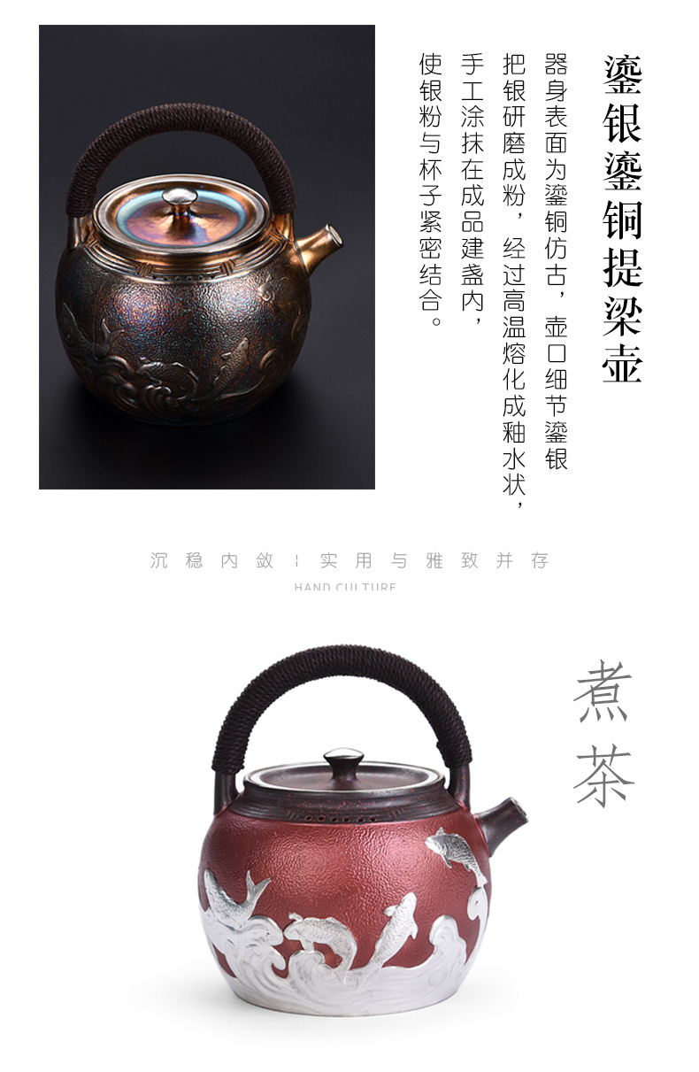 Vatican let gode coppering. As copper teapot cooked tasted silver gilding tea retro large teapot kettle kung fu tea set
