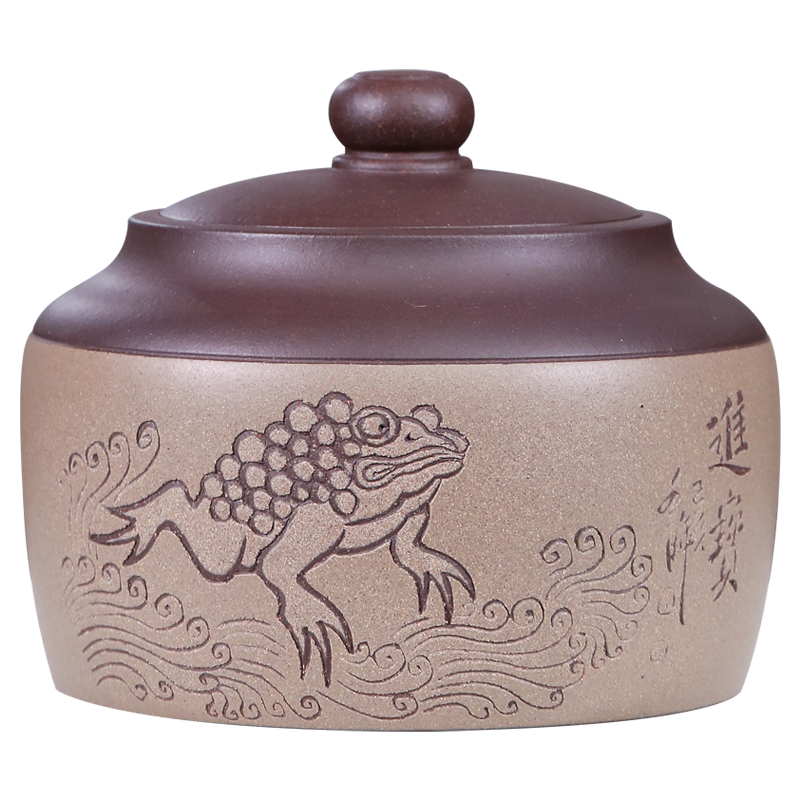 Vatican RongZiYi undressed ore purple sand tea storage tanks seal moisture carving loose tea pu - erh tea and receives little tea