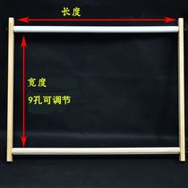 Cross stitch stand wooden adjustable cross stitch tool embroidery stretcher large square embroidery frame handheld clip-on embroidery stand