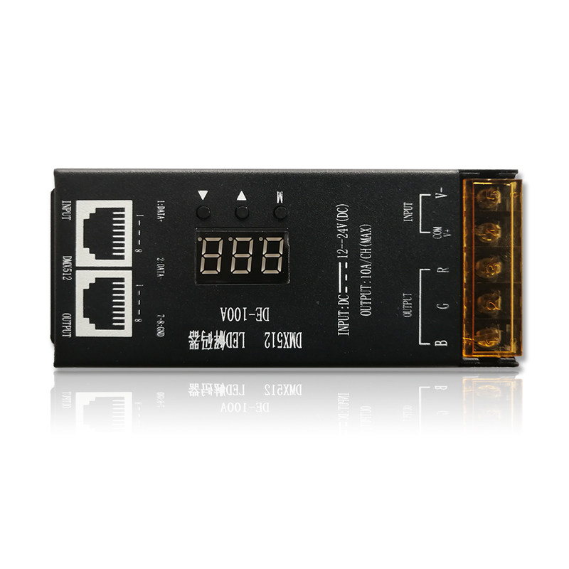 DMX512 LED decoder colorful lights with decoding box light bar controller DE-100A30XS40