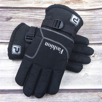 Gants dhiver épaississement de gros coton plus des gants en daim hiver hommes mode nouveau vélo extérieur plus coton chaud