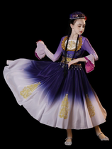 Xinjiang dance costumes childrens large swing skirts Uyghur small Guli Hui Uyghur girls performance costumes
