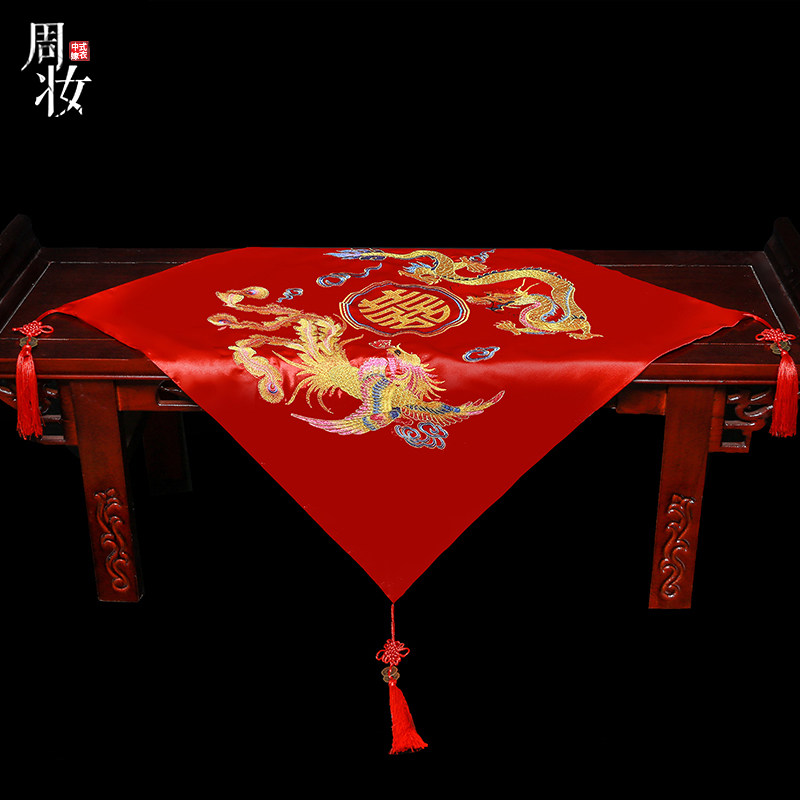 Xiuhe clothing bride 2020 red hijab bride new Xipa accessories Chinese veil wind classical tassel hijab