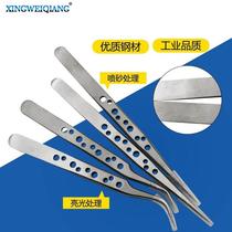 High precision with hole stainless steel Regent elbow tip DIY tweezer clip electronic phone repair tool