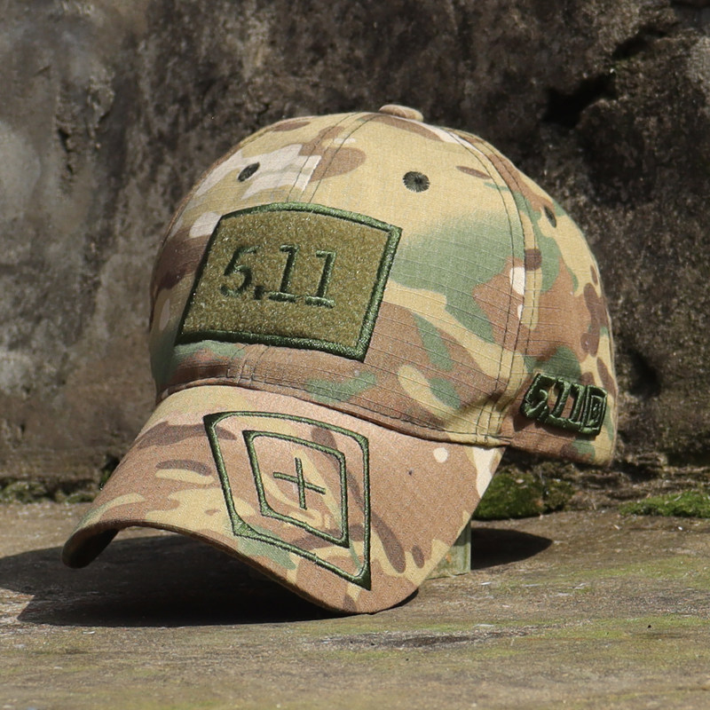 Outdoor Wolf CP Camouflage Baseball Cap 511 Hat New Style Black Hat Tactical Duck Tongue Hat Male