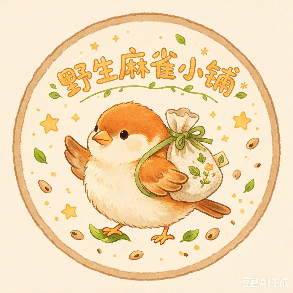 麻雀饰品小铺的LOGO
