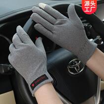 Men Driving abrasion resistant non-slip driver special gloves Winter touch screen Spring-autumn season bicycling and anti-sweat and sweat-proof