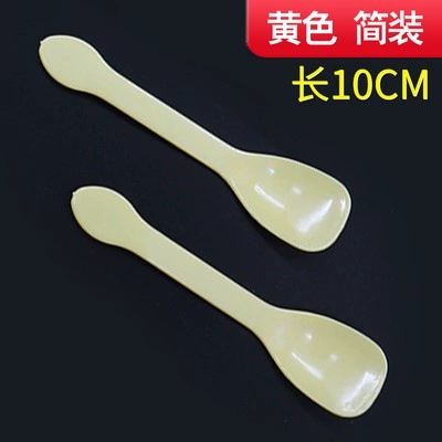 Одноразовая прозрачная пластиковая маленькая ложка для мороженого