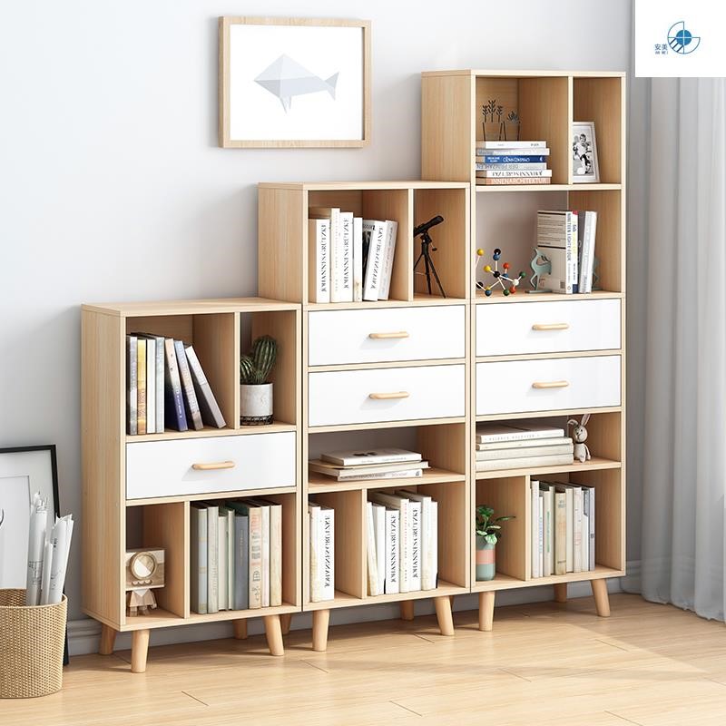 Nordic Bookcase Bookcase Shelve Shelve Shelve Floor Containing Cabinet Home Living Room Composition Bookcase Student Simple Bookshelf
