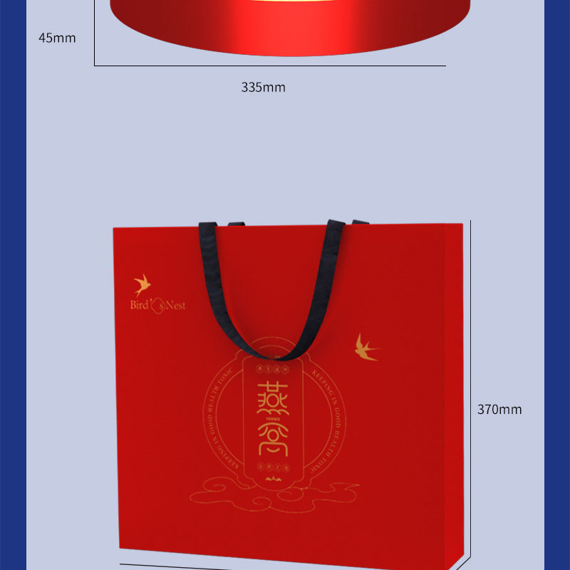 товар из китая 新款干盏燕窝包装礼品盒50克空盒250克圆形金边亚克力可定制现货 Core filled