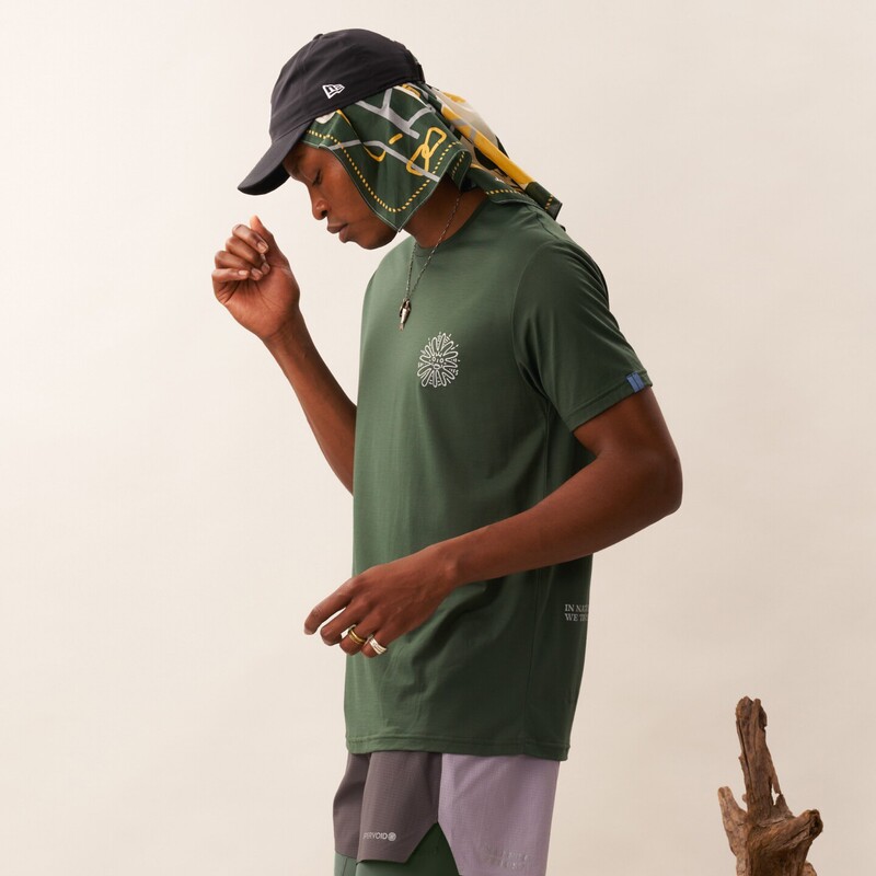 Uppervoid Erpu Latitude Maat S Wool Short-Sleeved T-Shirt | Outdoor Hiking Sports Sweat-Absorbent and Quick-Drying Men's Clothing