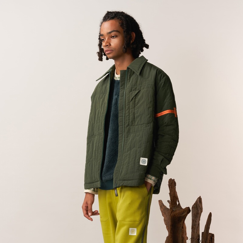 Uppervoid Latitude Coordinates | Granville Quilted Cotton Jacket | Outdoor Sports and Leisure Warm Jackets for Men and Women