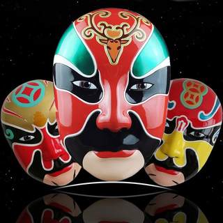 京剧脸谱面具 财神挂件 特色礼品送老外 餐厅火锅店装饰 可外挂