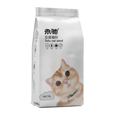 永驰 除臭无尘豆腐猫砂4斤装