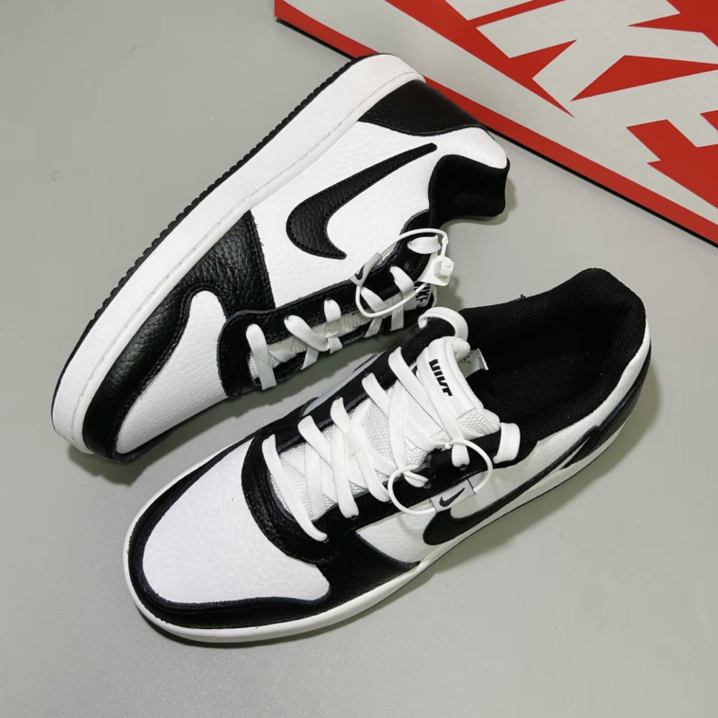 Nike Ebernonlowprm Comfortable and Versatile Casual Low-Top Sneakers for Men Black and White Panda Aq1774-102